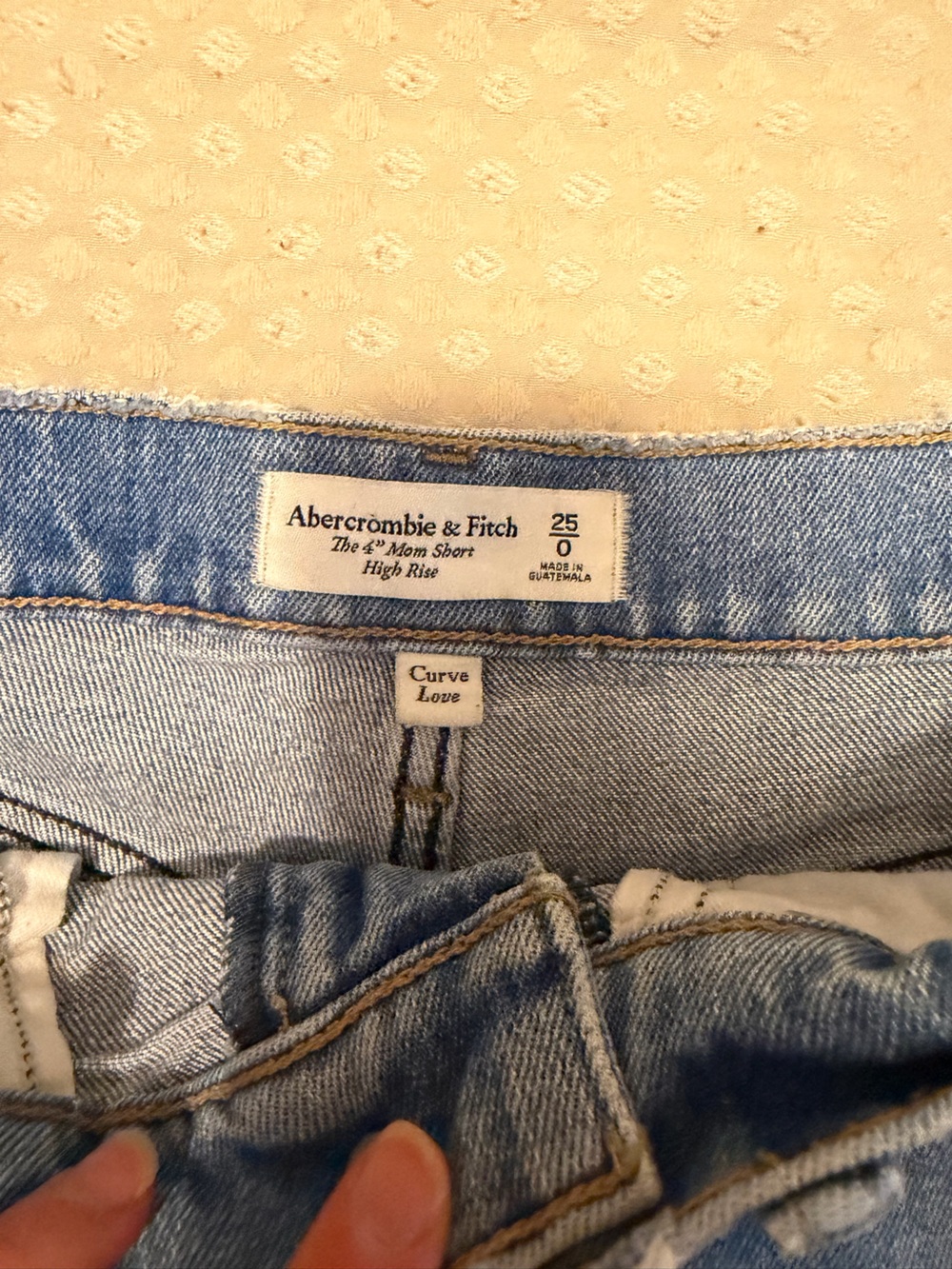Abercrombie & Fitch Light Blue Denim Shorts - Curve Love